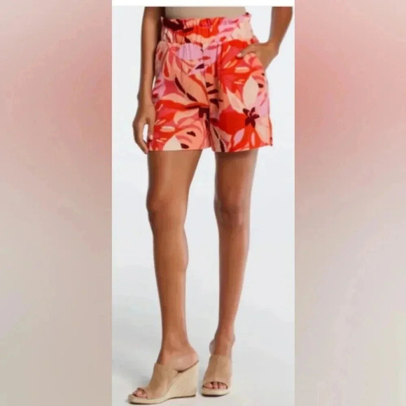Rafaella  NWT 100% Cotton Floral Shorts Sixe 2X - Picture 1 of 7